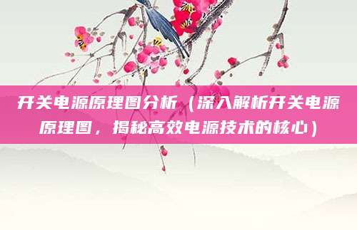 开关电源原理图分析（深入解析开关电源原理图，揭秘高效电源技术的核心）