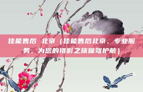 佳能售后 北京(佳能售后北京,专业服务,为您的摄影之旅保驾护航)