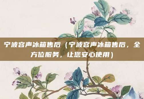 宁波容声冰箱售后(宁波容声冰箱售后,全方位服务,让您安心使用)