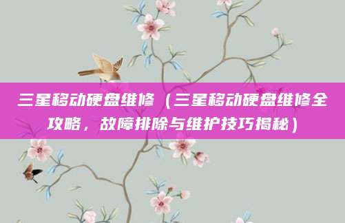 三星移动硬盘维修(三星移动硬盘维修全攻略,故障排除与维护技巧揭秘)