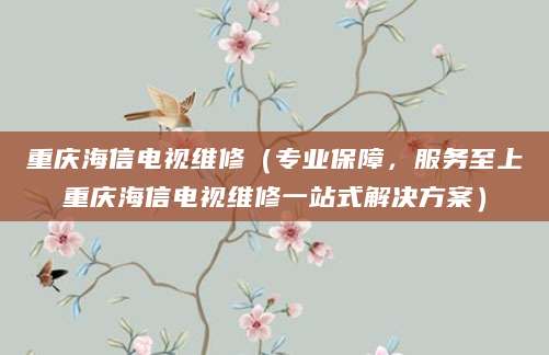 重庆海信电视维修（专业保障，服务至上重庆海信电视维修一站式解决方案）