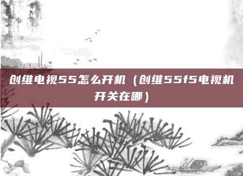 创维电视55怎么开机（创维55f5电视机开关在哪）