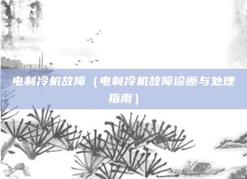 电制冷机故障（电制冷机故障诊断与处理指南）