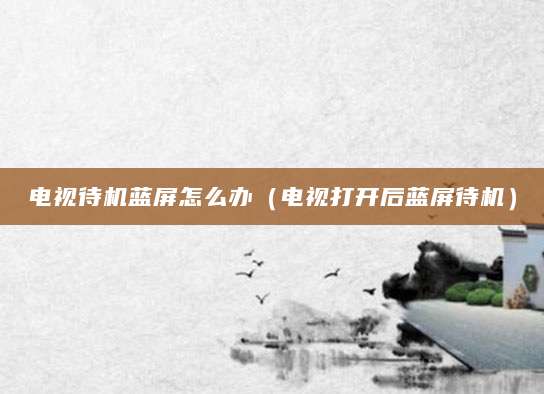 电视待机蓝屏怎么办（电视打开后蓝屏待机）