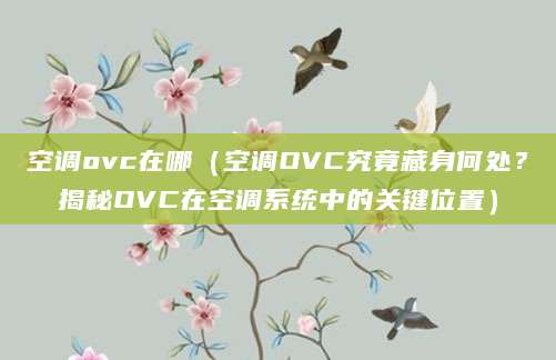 空调ovc在哪（空调OVC究竟藏身何处？揭秘OVC在空调系统中的关键位置）