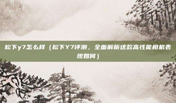 松下y7怎么样（松下Y7评测，全面解析这款高性能相机表现如何）