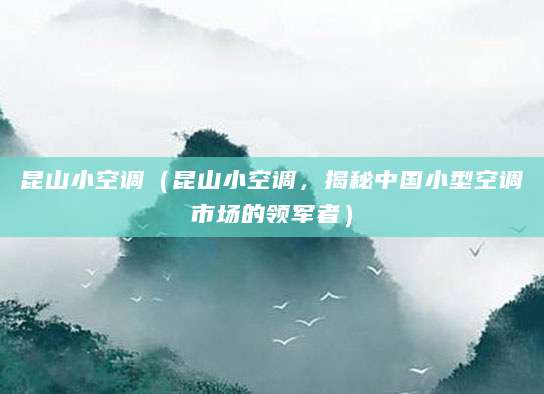 昆山小空调(昆山小空调,揭秘中国小型空调市场的领军者)