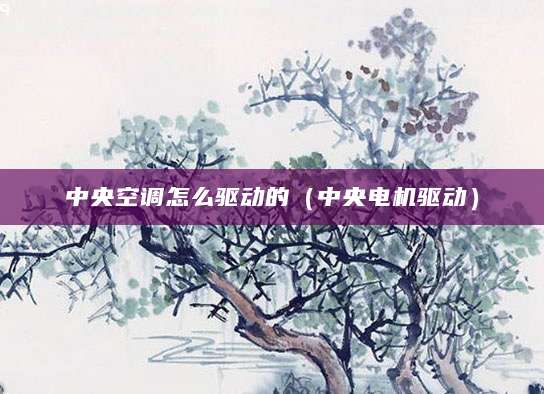 中央空调怎么驱动的(中央电机驱动)