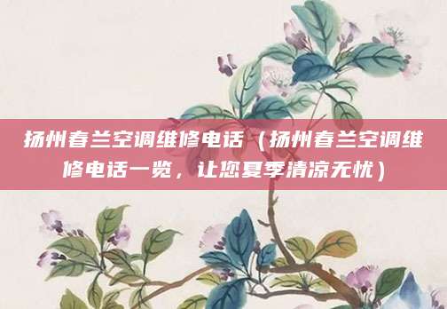 扬州春兰空调维修电话（扬州春兰空调维修电话一览，让您夏季清凉无忧）