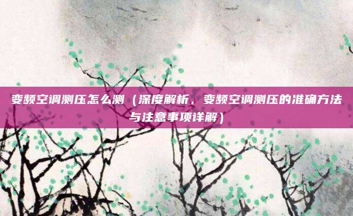 变频空调测压怎么测（深度解析，变频空调测压的准确方法与注意事项详解）