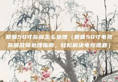 夏普50寸灰屏怎么处理（夏普50寸电视灰屏故障处理指南，轻松解决电视难题）