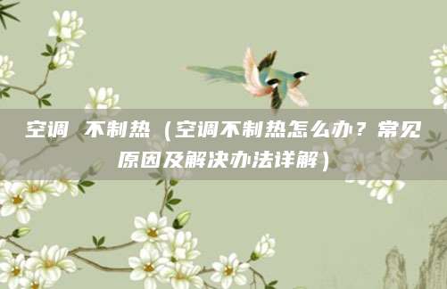 空调 不制热（空调不制热怎么办？常见原因及解决办法详解）