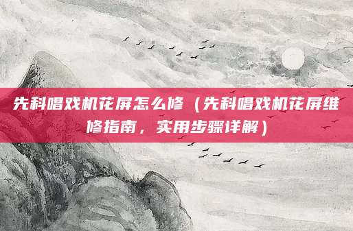 先科唱戏机花屏怎么修（先科唱戏机花屏维修指南，实用步骤详解）