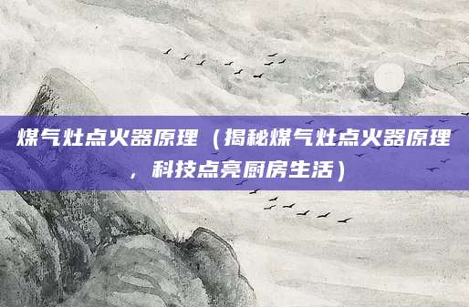 煤气灶点火器原理（揭秘煤气灶点火器原理，科技点亮厨房生活）