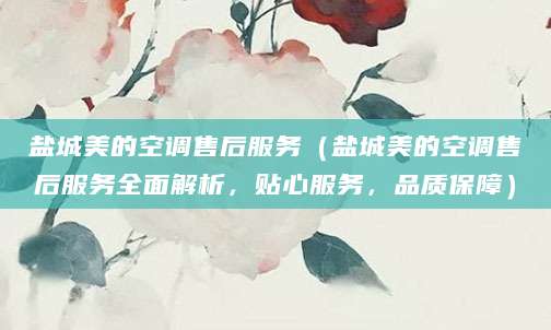 盐城美的空调售后服务（盐城美的空调售后服务全面解析，贴心服务，品质保障）