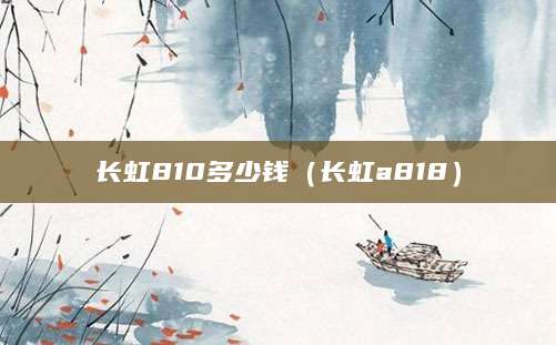 长虹810多少钱（长虹a818）