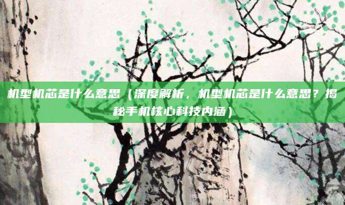 机型机芯是什么意思（深度解析，机型机芯是什么意思？揭秘手机核心科技内涵）