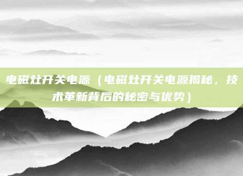 电磁灶开关电源（电磁灶开关电源揭秘，技术革新背后的秘密与优势）