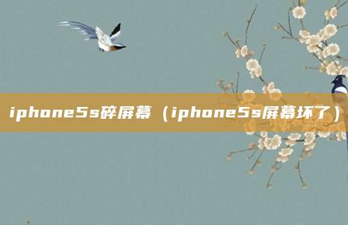 iphone5s碎屏幕（iphone5s屏幕坏了）