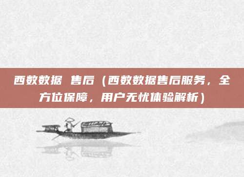 西数数据 售后（西数数据售后服务，全方位保障，用户无忧体验解析）