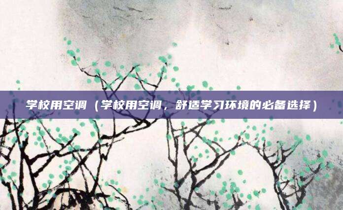 学校用空调（学校用空调，舒适学习环境的必备选择）