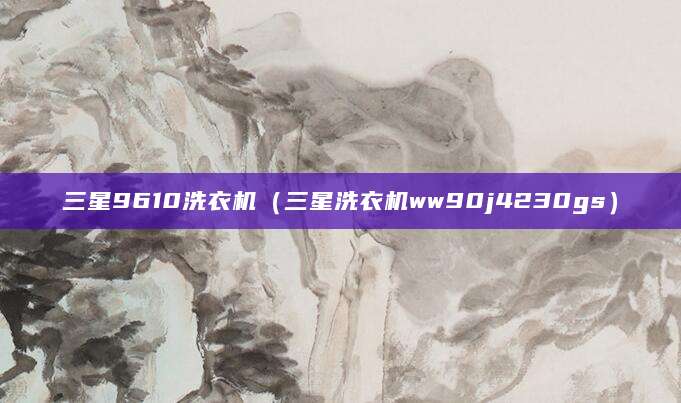 三星9610洗衣机（三星洗衣机ww90j4230gs）