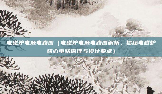 电磁炉电源电路图（电磁炉电源电路图解析，揭秘电磁炉核心电路原理与设计要点）