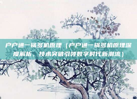 户户通一锅多机原理（户户通一锅多机原理深度解析，技术突破引领数字时代新潮流）