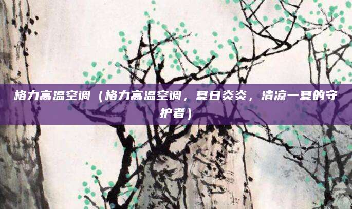 格力高温空调（格力高温空调，夏日炎炎，清凉一夏的守护者）