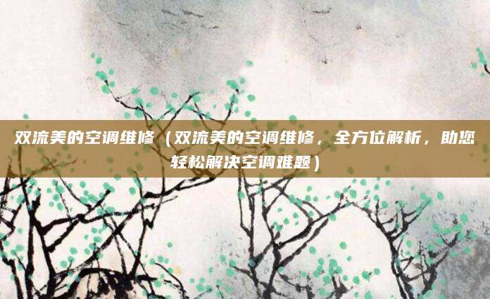 双流美的空调维修（双流美的空调维修，全方位解析，助您轻松解决空调难题）