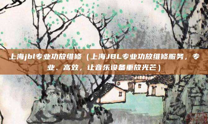 上海jbl专业功放维修(上海JBL专业功放维修服务,专业、高效,让音乐设备重放光芒)