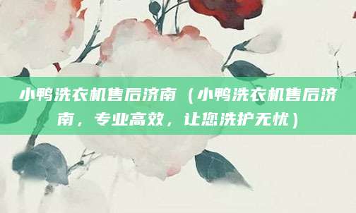 小鸭洗衣机售后济南（小鸭洗衣机售后济南，专业高效，让您洗护无忧）