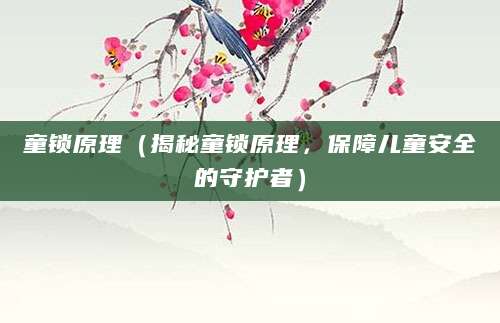 童锁原理（揭秘童锁原理，保障儿童安全的守护者）
