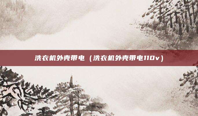 洗衣机外壳带电(洗衣机外壳带电110v)