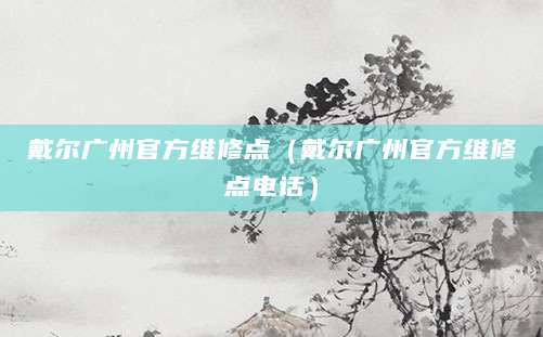 戴尔广州官方维修点(戴尔广州官方维修点电话)