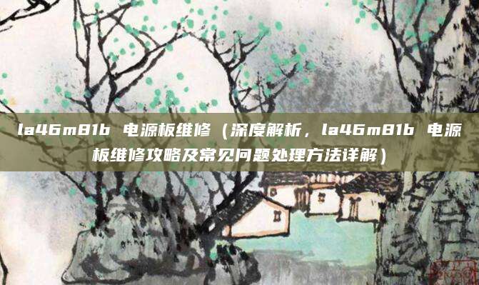 la46m81b 电源板维修（深度解析，la46m81b 电源板维修攻略及常见问题处理方法详解）