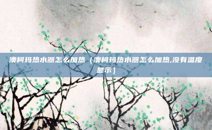 澳柯玛热水器怎么加热（澳柯玛热水器怎么加热,没有温度显示）
