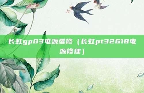 长虹gp03电源维修（长虹pt32618电源修理）