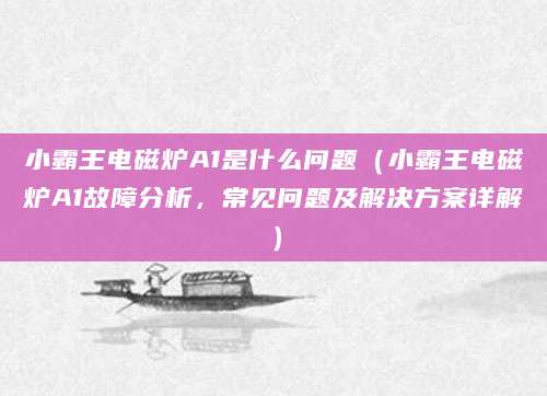 小霸王电磁炉A1是什么问题（小霸王电磁炉A1故障分析，常见问题及解决方案详解）