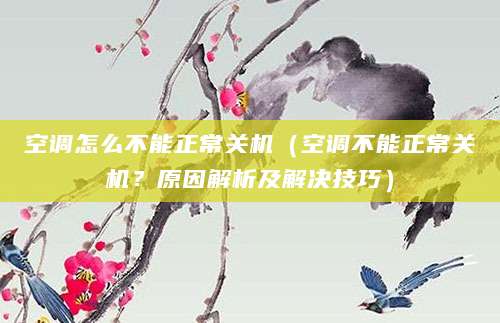 空调怎么不能正常关机（空调不能正常关机？原因解析及解决技巧）