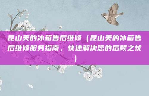 昆山美的冰箱售后维修（昆山美的冰箱售后维修服务指南，快速解决您的后顾之忧）