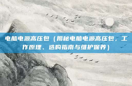 电脑电源高压包（揭秘电脑电源高压包，工作原理、选购指南与维护保养）