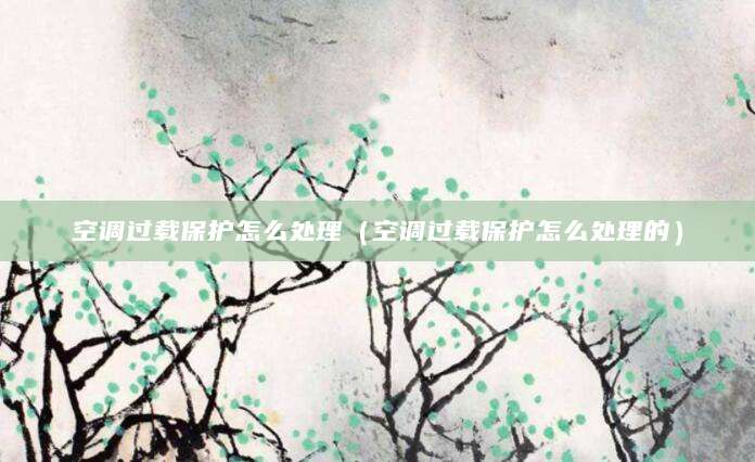 空调过载保护怎么处理（空调过载保护怎么处理的）
