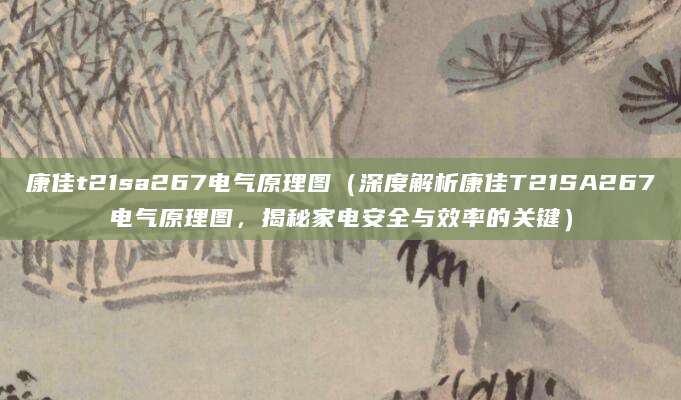 康佳t21sa267电气原理图（深度解析康佳T21SA267电气原理图，揭秘家电安全与效率的关键）