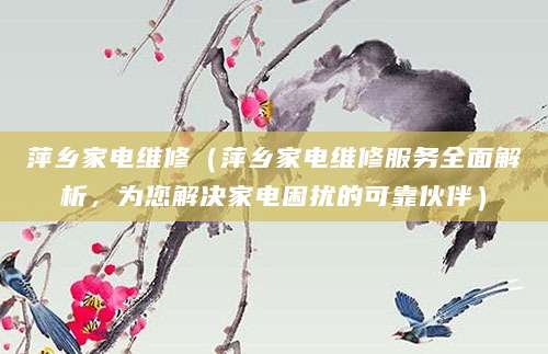 萍乡家电维修（萍乡家电维修服务全面解析，为您解决家电困扰的可靠伙伴）