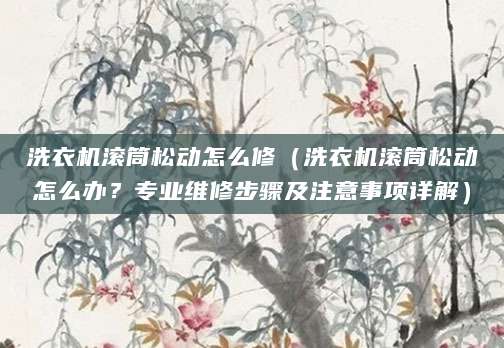 洗衣机滚筒松动怎么修（洗衣机滚筒松动怎么办？专业维修步骤及注意事项详解）