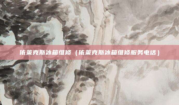 依莱克斯冰箱维修（依莱克斯冰箱维修服务电话）