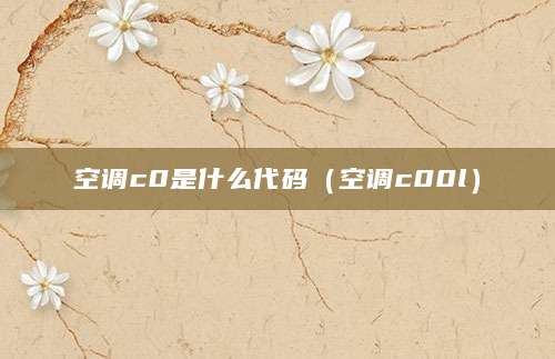 空调c0是什么代码（空调c00l）