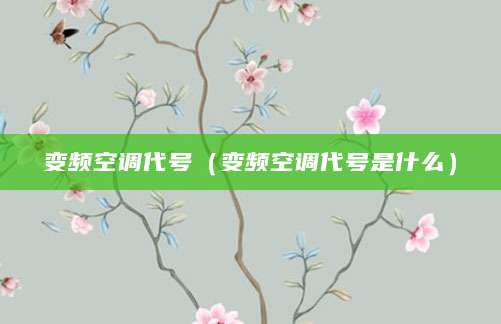 变频空调代号（变频空调代号是什么）