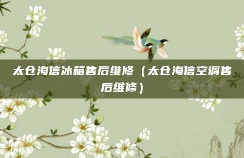 太仓海信冰箱售后维修（太仓海信空调售后维修）